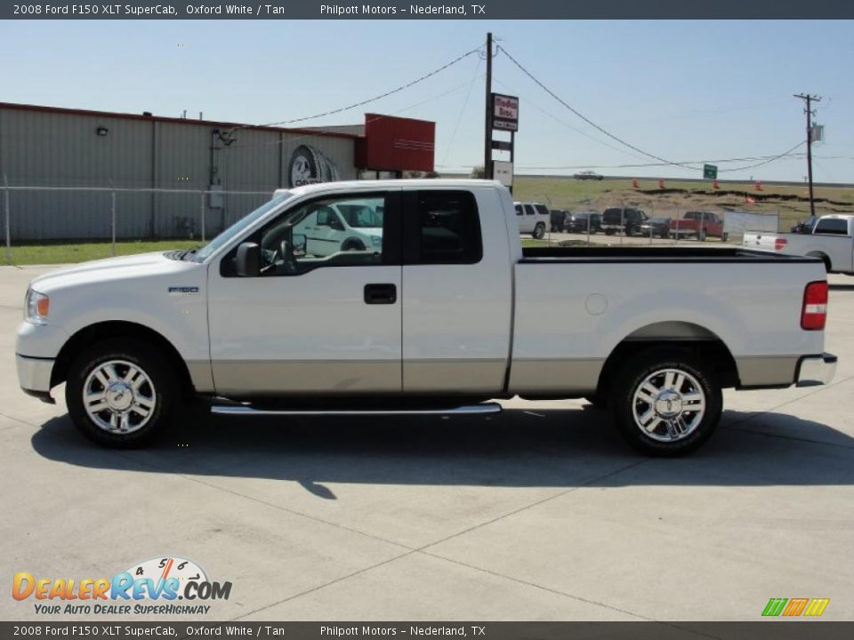 2008 Ford F150 XLT SuperCab Oxford White / Tan Photo #6