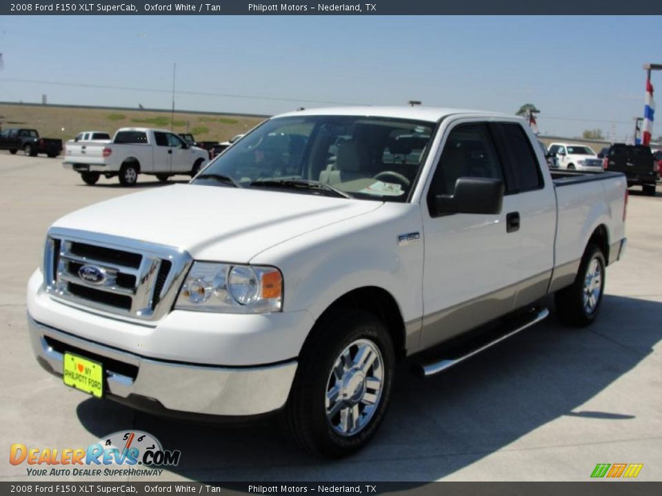 2008 Ford F150 XLT SuperCab Oxford White / Tan Photo #7