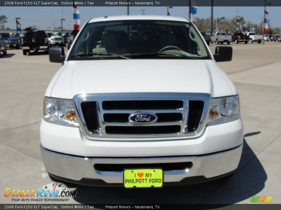 2008 Ford F150 XLT SuperCab Oxford White / Tan Photo #8