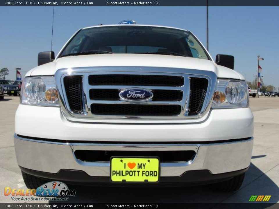 2008 Ford F150 XLT SuperCab Oxford White / Tan Photo #9