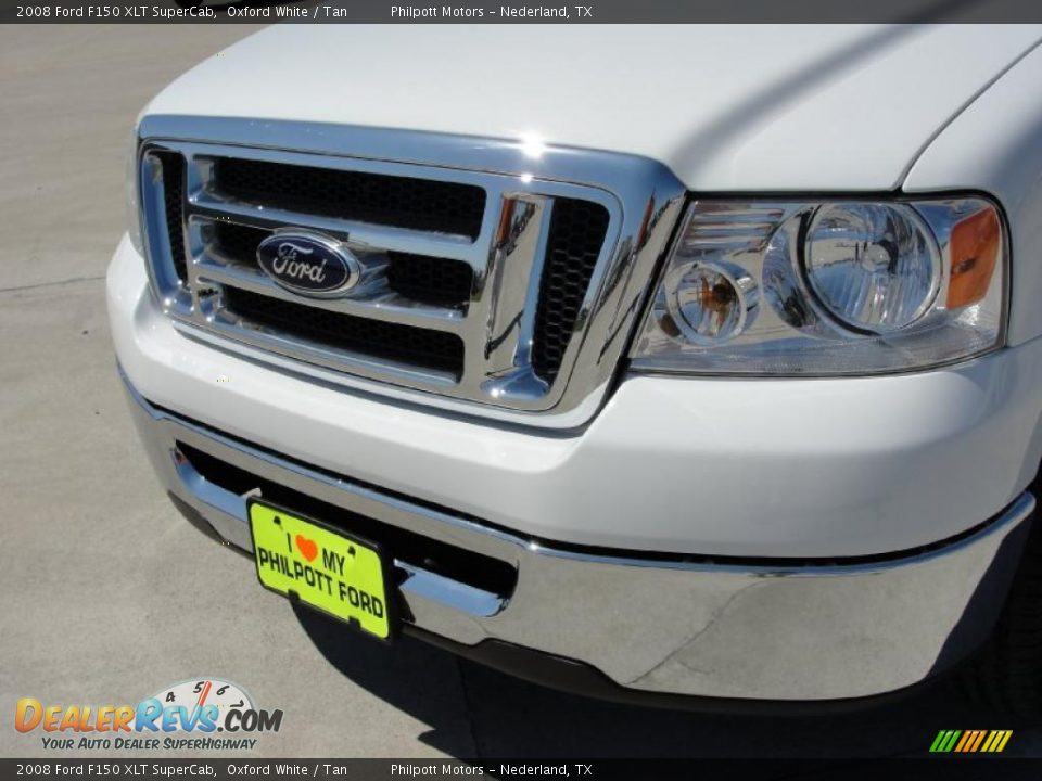 2008 Ford F150 XLT SuperCab Oxford White / Tan Photo #11