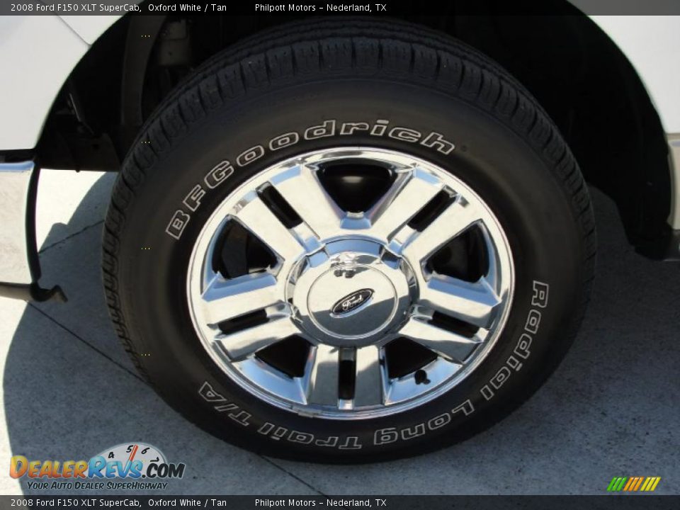 2008 Ford F150 XLT SuperCab Oxford White / Tan Photo #12