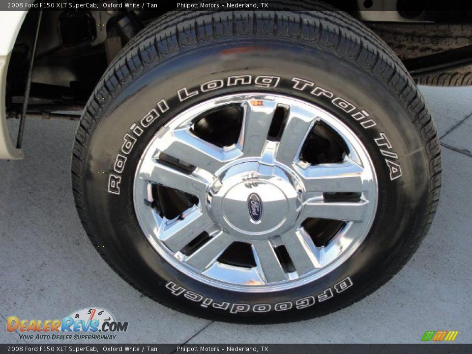 2008 Ford F150 XLT SuperCab Oxford White / Tan Photo #13