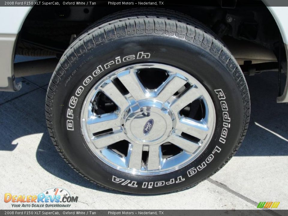 2008 Ford F150 XLT SuperCab Oxford White / Tan Photo #14