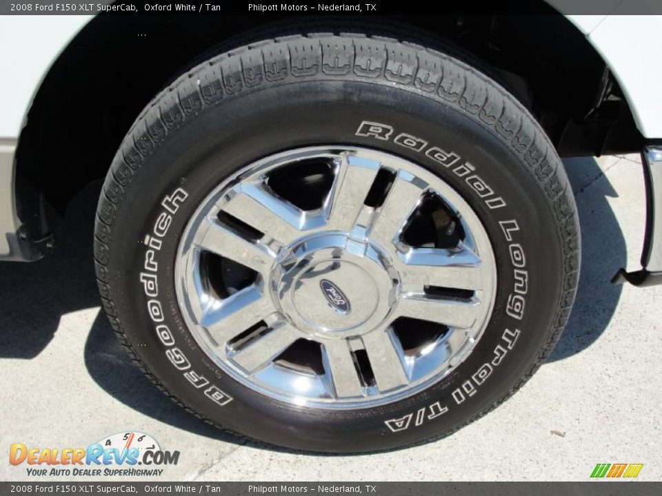 2008 Ford F150 XLT SuperCab Oxford White / Tan Photo #15