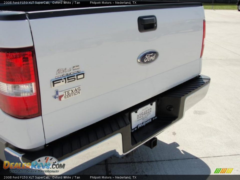2008 Ford F150 XLT SuperCab Oxford White / Tan Photo #21