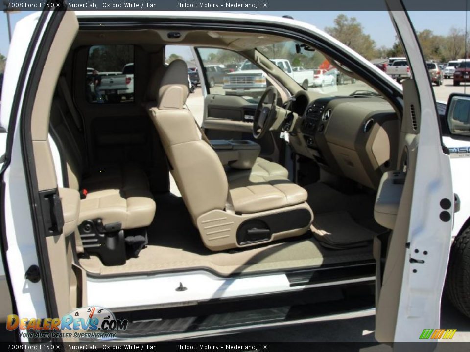 2008 Ford F150 XLT SuperCab Oxford White / Tan Photo #25