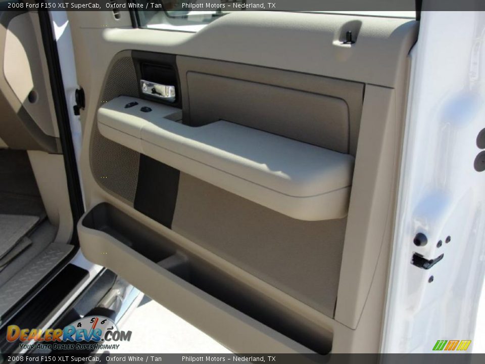2008 Ford F150 XLT SuperCab Oxford White / Tan Photo #26