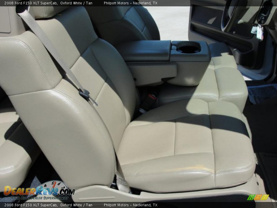 2008 Ford F150 XLT SuperCab Oxford White / Tan Photo #28