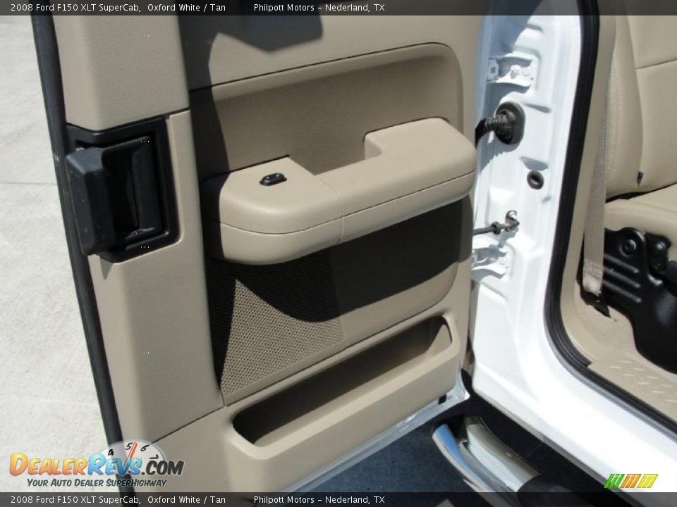 2008 Ford F150 XLT SuperCab Oxford White / Tan Photo #31