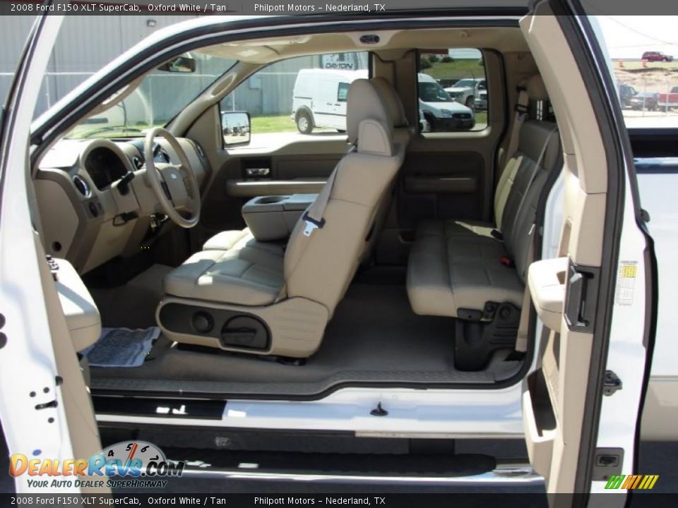 2008 Ford F150 XLT SuperCab Oxford White / Tan Photo #32