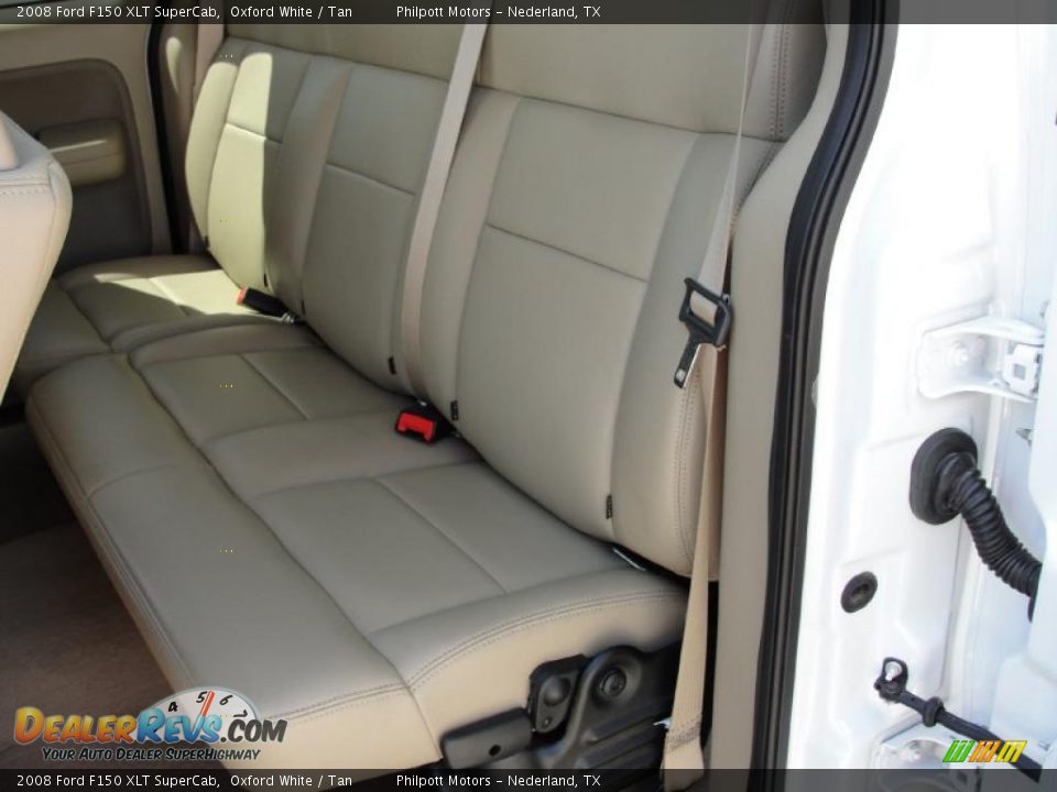2008 Ford F150 XLT SuperCab Oxford White / Tan Photo #34