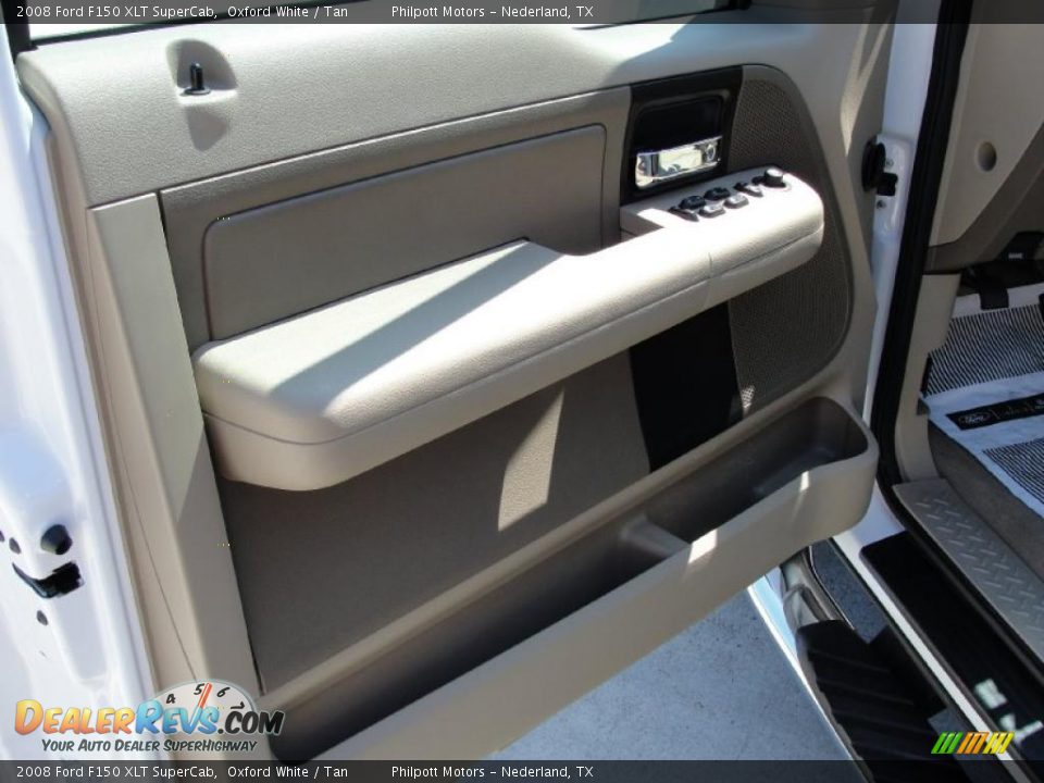 2008 Ford F150 XLT SuperCab Oxford White / Tan Photo #35