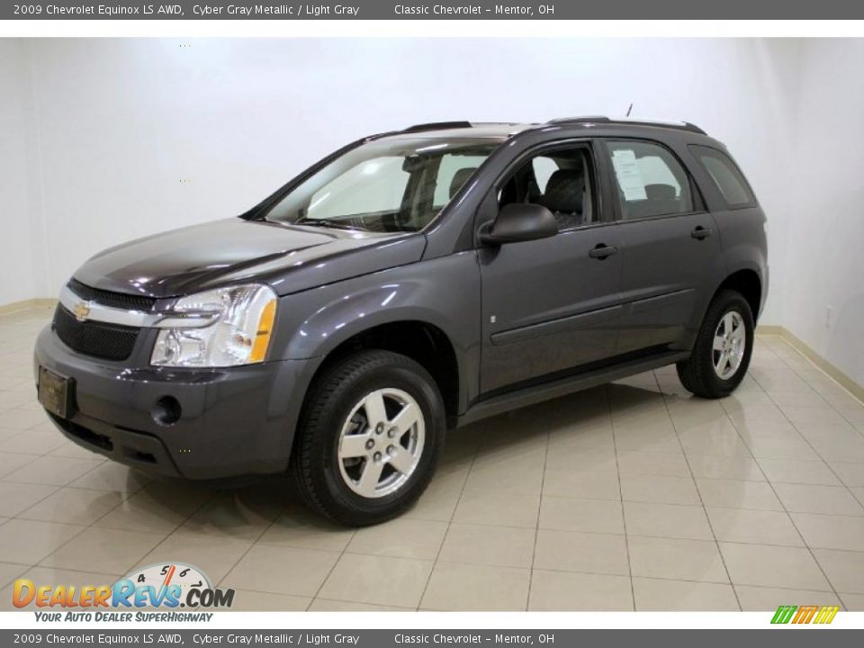 2009 Chevrolet Equinox LS AWD Cyber Gray Metallic / Light Gray Photo #3