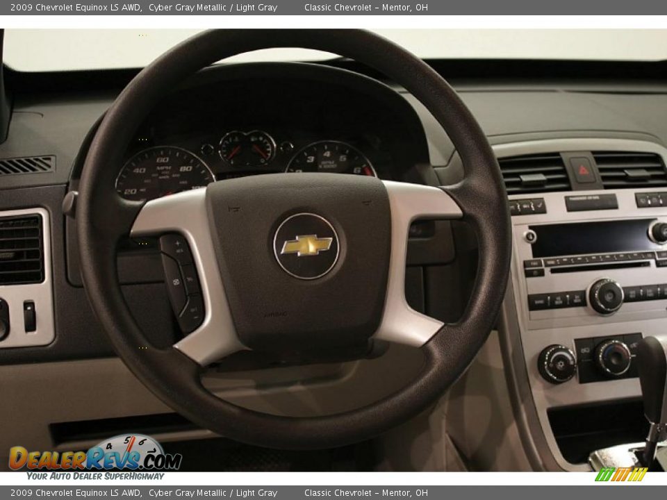 2009 Chevrolet Equinox LS AWD Cyber Gray Metallic / Light Gray Photo #10