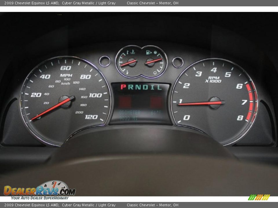 2009 Chevrolet Equinox LS AWD Cyber Gray Metallic / Light Gray Photo #12