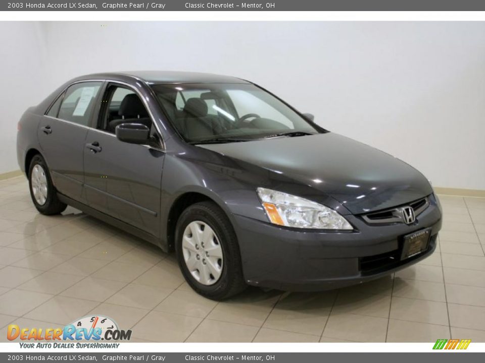 2003 Honda Accord LX Sedan Graphite Pearl / Gray Photo #1