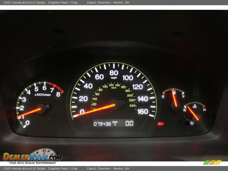 2003 Honda Accord LX Sedan Graphite Pearl / Gray Photo #12