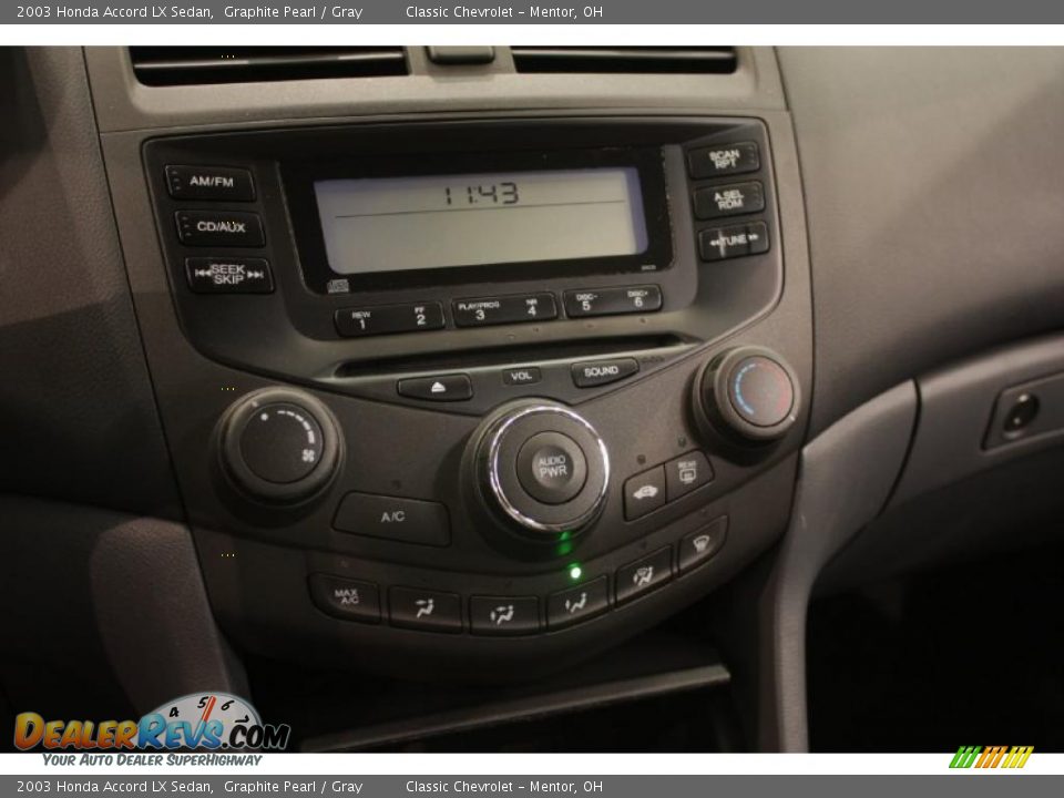 2003 Honda Accord LX Sedan Graphite Pearl / Gray Photo #13