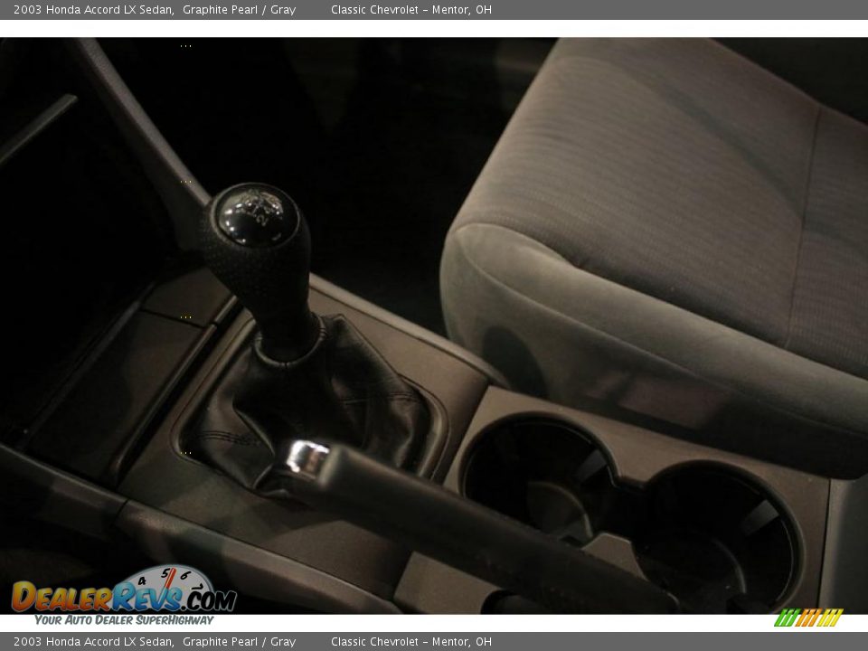 2003 Honda Accord LX Sedan Graphite Pearl / Gray Photo #14