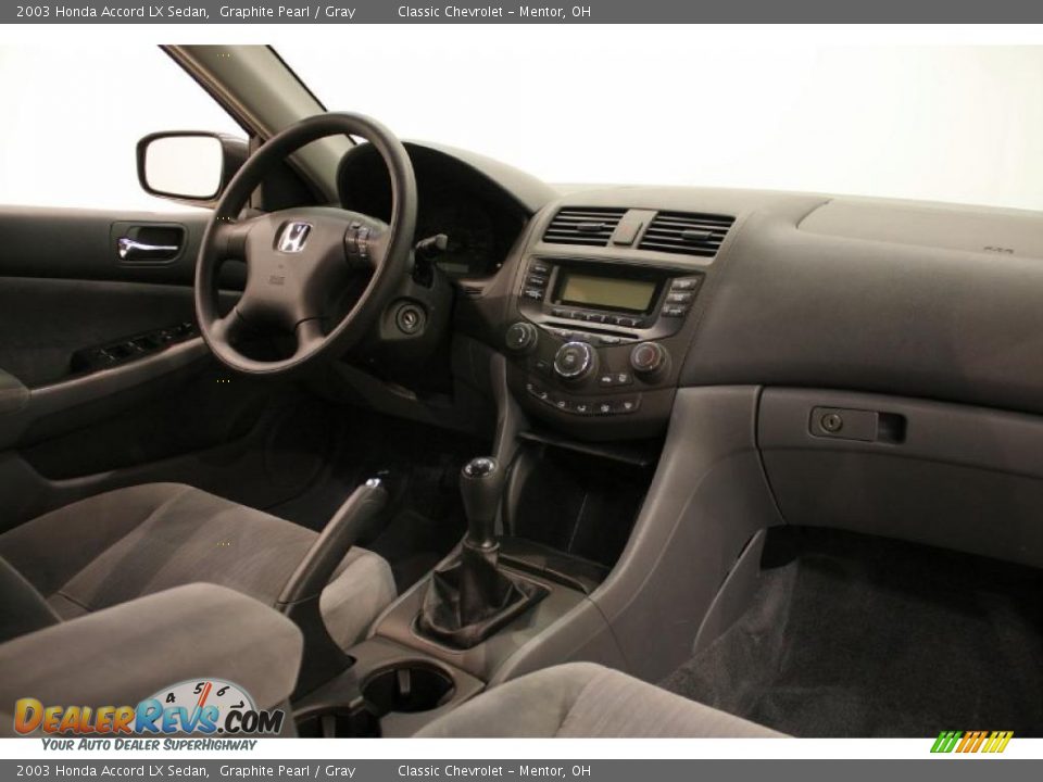 2003 Honda Accord LX Sedan Graphite Pearl / Gray Photo #15