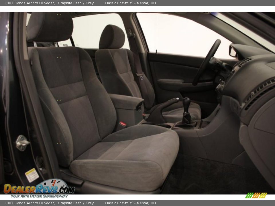 2003 Honda Accord LX Sedan Graphite Pearl / Gray Photo #16
