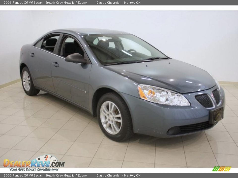 2006 Pontiac G6 V6 Sedan Stealth Gray Metallic / Ebony Photo #1
