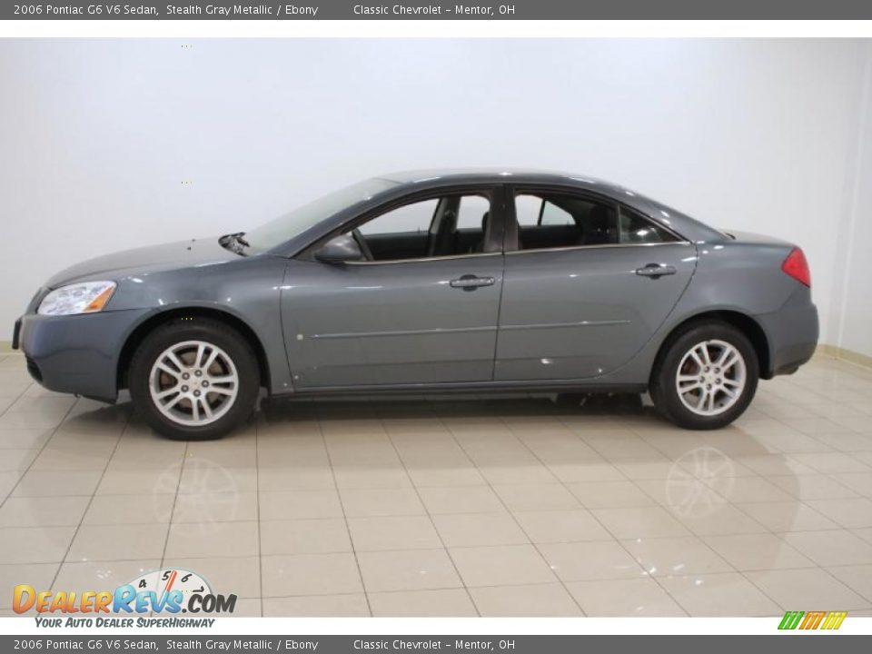 2006 Pontiac G6 V6 Sedan Stealth Gray Metallic / Ebony Photo #4