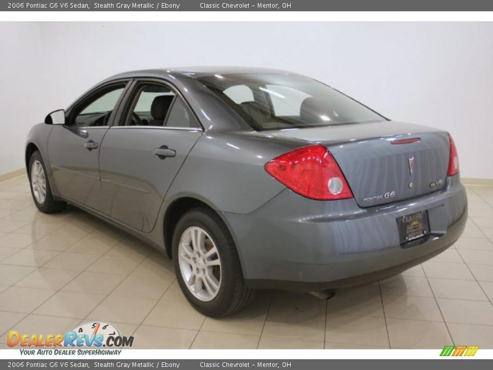 2006 Pontiac G6 V6 Sedan Stealth Gray Metallic / Ebony Photo #5