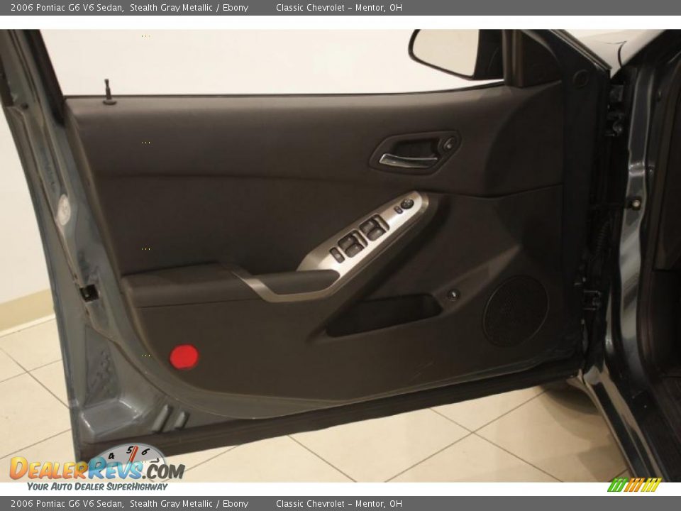 2006 Pontiac G6 V6 Sedan Stealth Gray Metallic / Ebony Photo #8