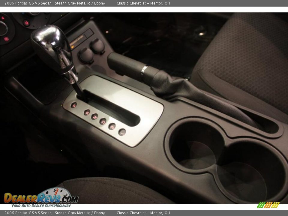 2006 Pontiac G6 V6 Sedan Stealth Gray Metallic / Ebony Photo #13