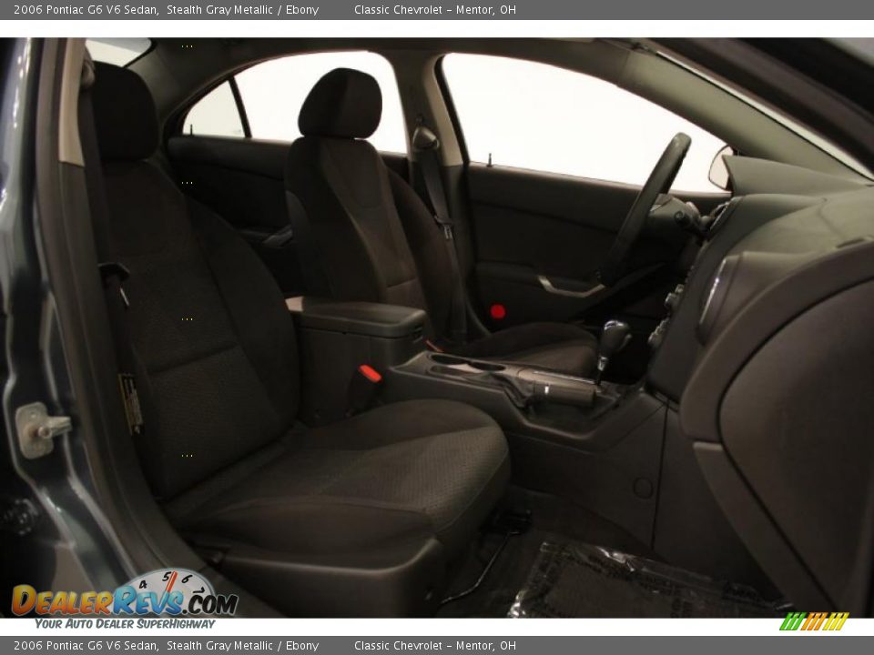 2006 Pontiac G6 V6 Sedan Stealth Gray Metallic / Ebony Photo #15