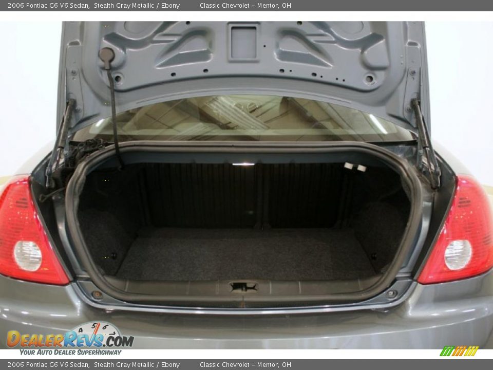 2006 Pontiac G6 V6 Sedan Stealth Gray Metallic / Ebony Photo #19