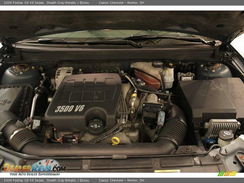 2006 Pontiac G6 V6 Sedan Stealth Gray Metallic / Ebony Photo #20