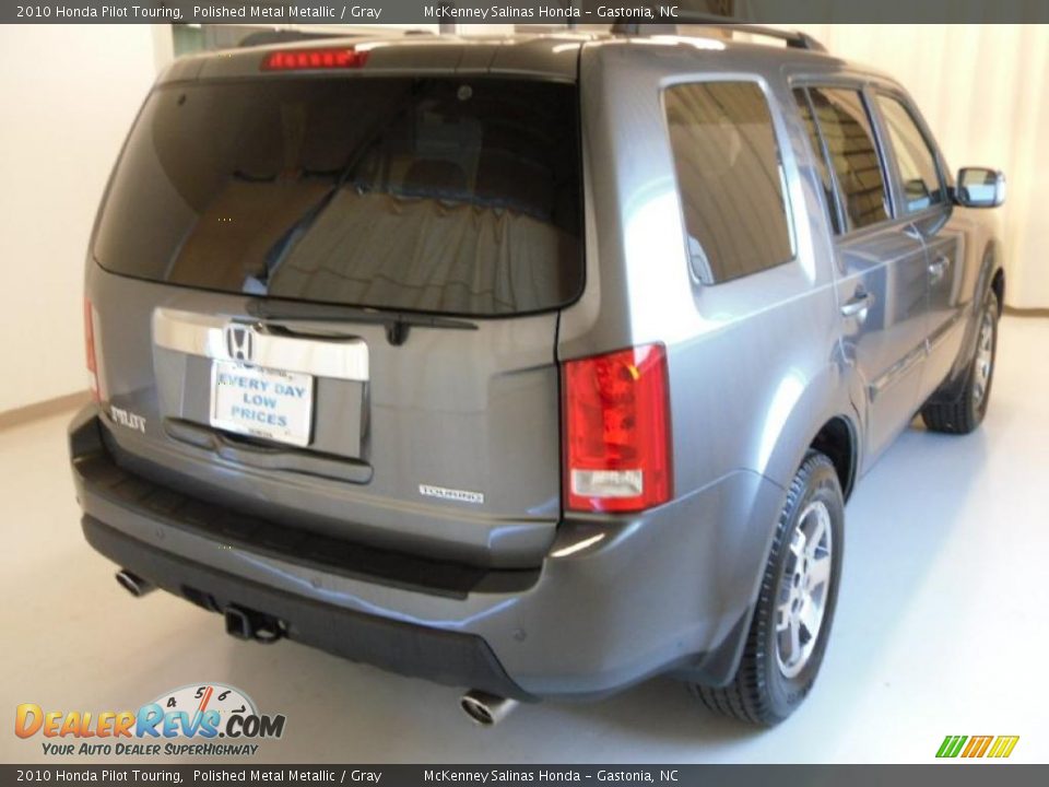 2010 Honda Pilot Touring Polished Metal Metallic / Gray Photo #4