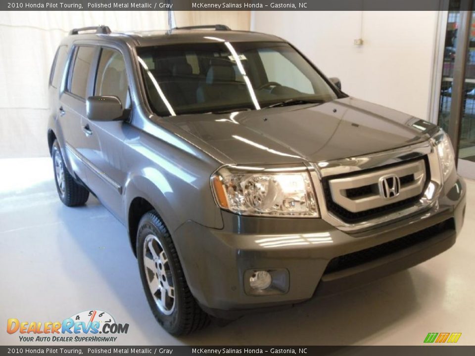 2010 Honda Pilot Touring Polished Metal Metallic / Gray Photo #5