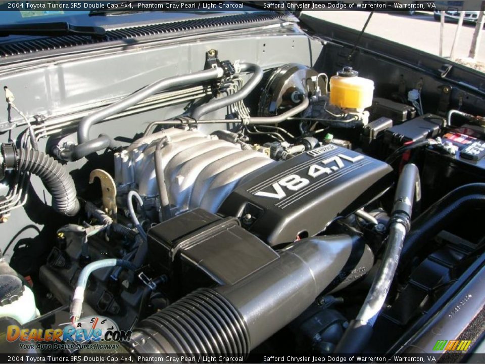2004 Toyota Tundra SR5 Double Cab 4x4 Phantom Gray Pearl / Light Charcoal Photo #10