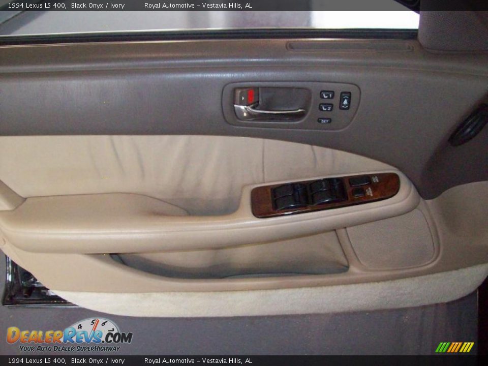 1994 Lexus LS 400 Black Onyx / Ivory Photo #11