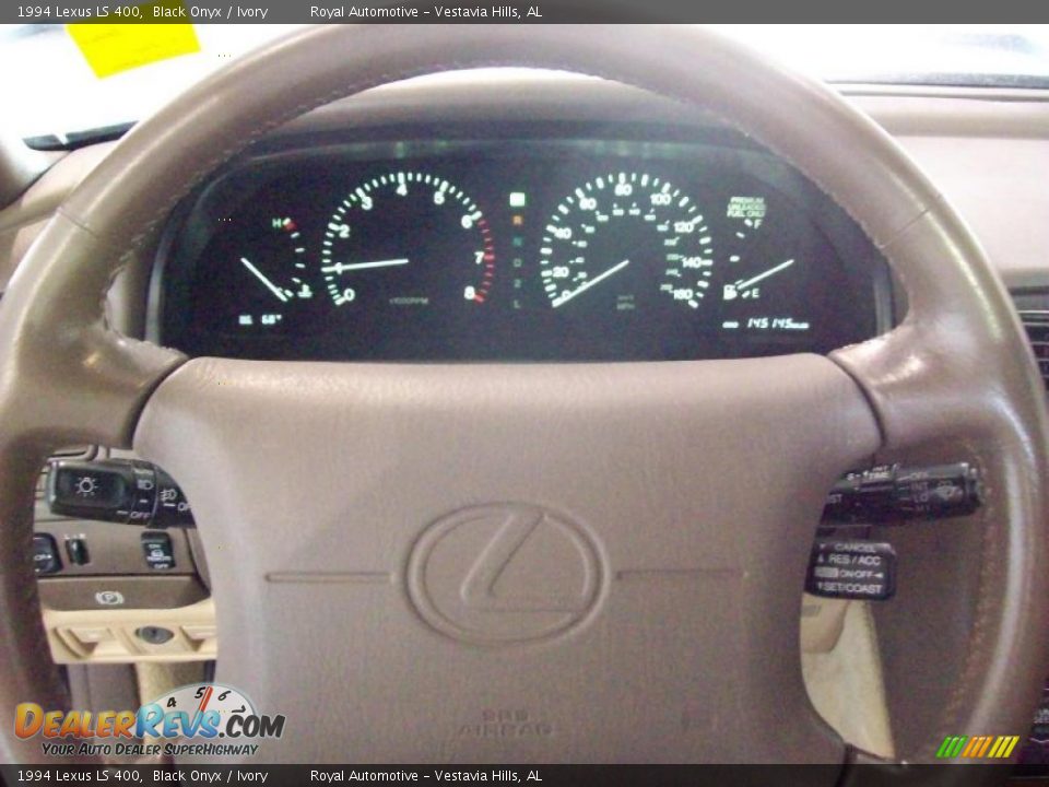 1994 Lexus LS 400 Black Onyx / Ivory Photo #14