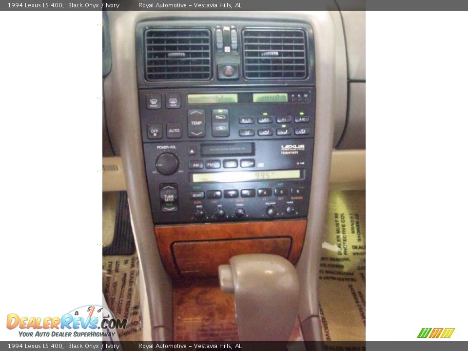 1994 Lexus LS 400 Black Onyx / Ivory Photo #16