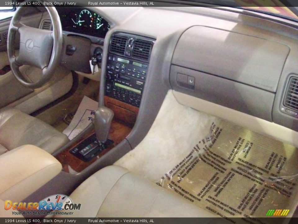 1994 Lexus LS 400 Black Onyx / Ivory Photo #28
