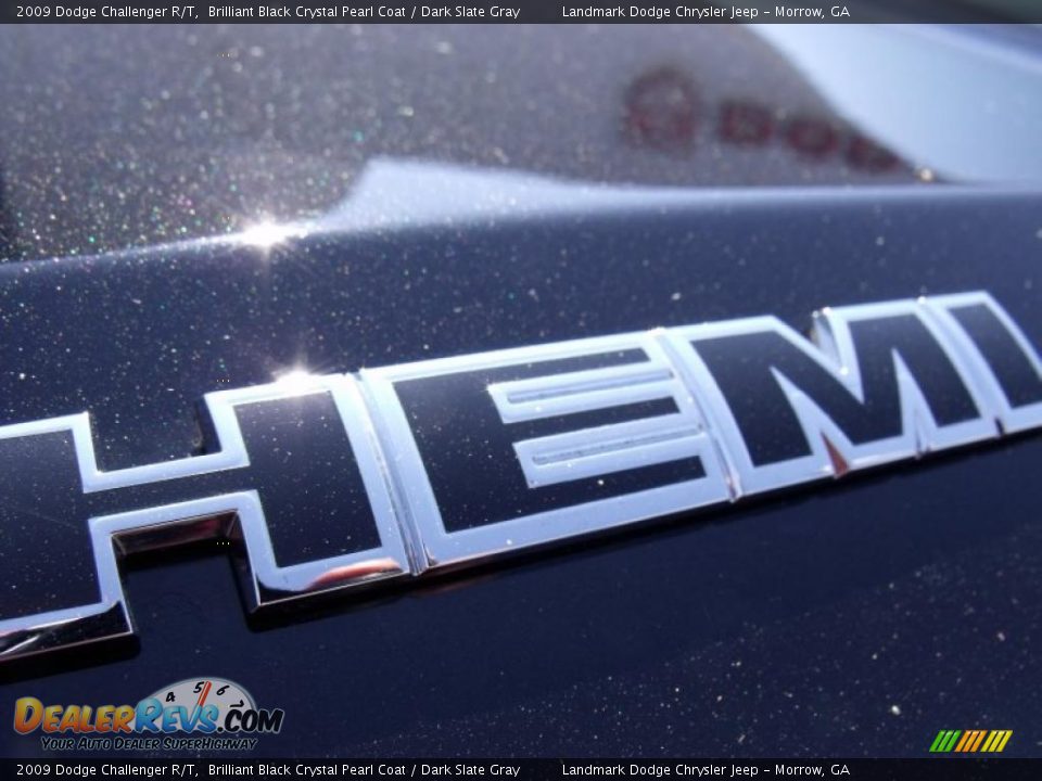 2009 Dodge Challenger R/T Brilliant Black Crystal Pearl Coat / Dark Slate Gray Photo #11
