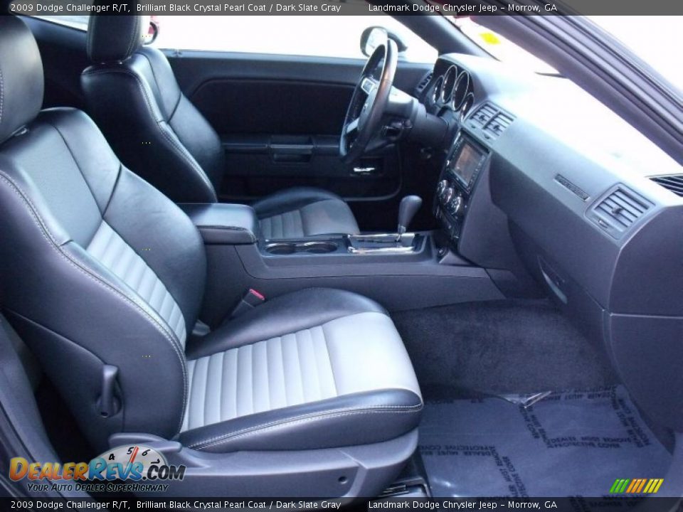 2009 Dodge Challenger R/T Brilliant Black Crystal Pearl Coat / Dark Slate Gray Photo #15