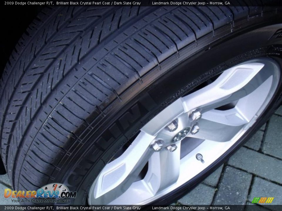 2009 Dodge Challenger R/T Brilliant Black Crystal Pearl Coat / Dark Slate Gray Photo #28