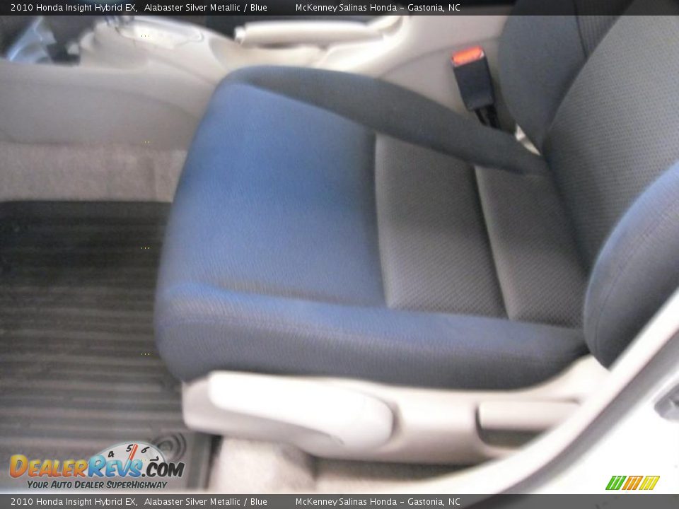 2010 Honda Insight Hybrid EX Alabaster Silver Metallic / Blue Photo #8