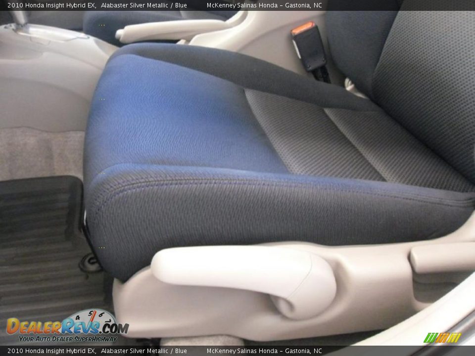 2010 Honda Insight Hybrid EX Alabaster Silver Metallic / Blue Photo #9