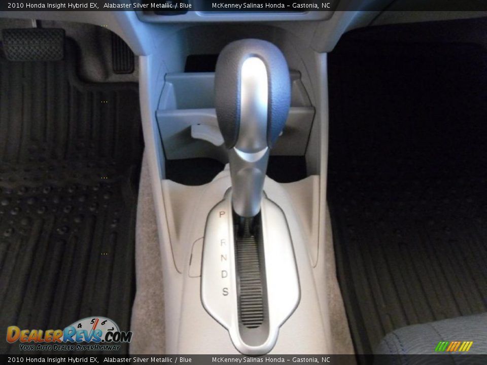 2010 Honda Insight Hybrid EX Alabaster Silver Metallic / Blue Photo #11