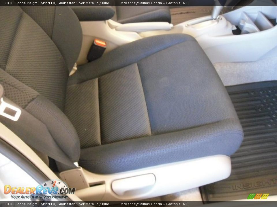 2010 Honda Insight Hybrid EX Alabaster Silver Metallic / Blue Photo #21
