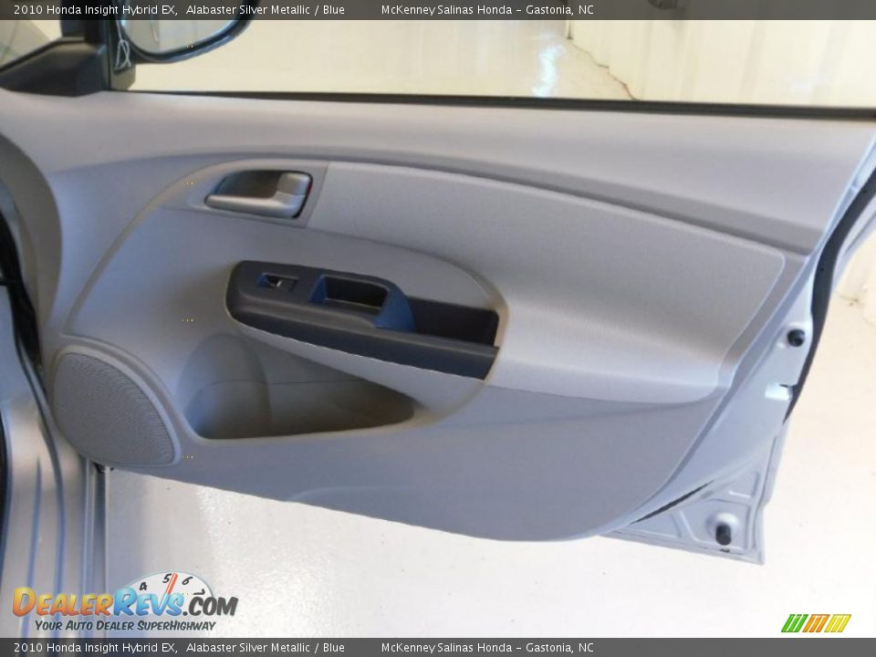 2010 Honda Insight Hybrid EX Alabaster Silver Metallic / Blue Photo #23