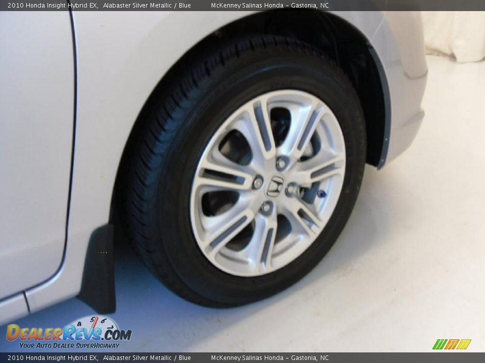 2010 Honda Insight Hybrid EX Alabaster Silver Metallic / Blue Photo #24